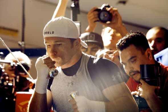 'Canelo' estaba en 166 libras en el pre pesaje mandatorio 30 días antes de la pelea.