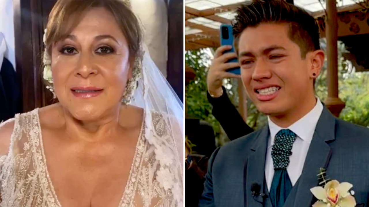 Alina Lozano se casó con su novio 30 años menor: Jim se emocionó tanto que hasta lloró