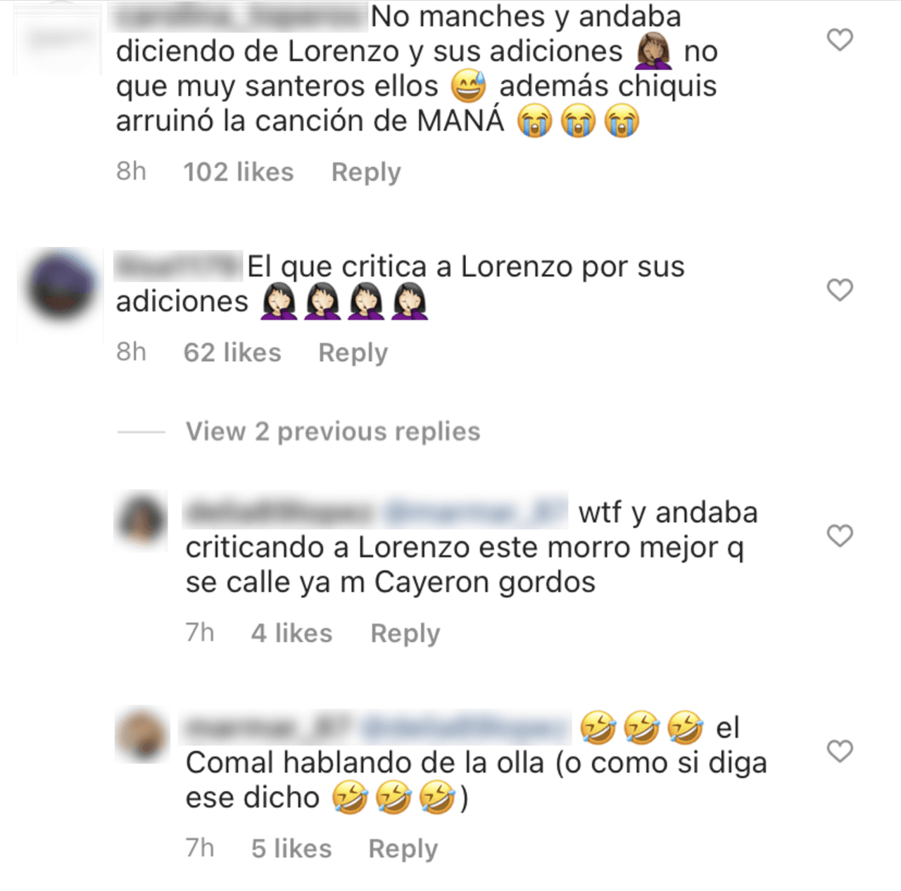 El menor de los hijos de Jenni Rivera fue criticado por los usuarios, quienes aseguraban que él se quejaba de las presuntas adicciones de Lorenzo Méndez y hacía lo mismo.
<br>