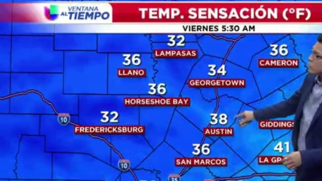 Frente frío traerá temperaturas más frescas para esta noche y el viernes