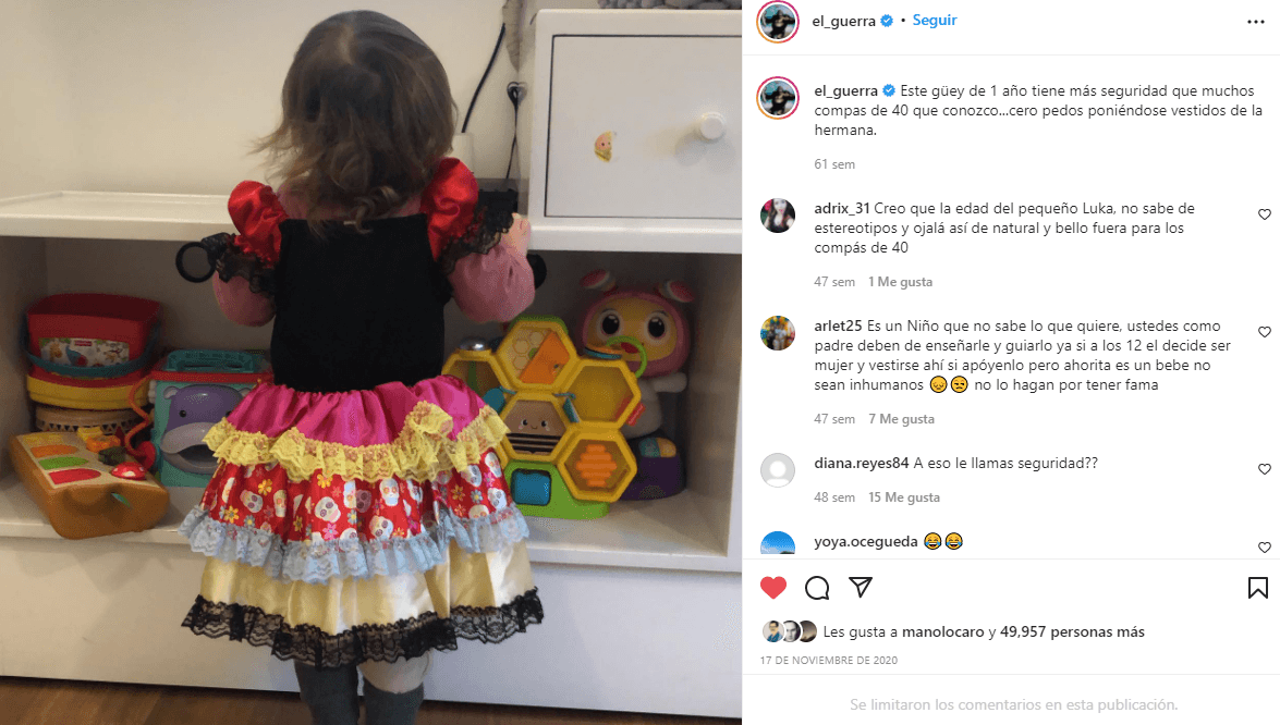 Hijo de Alberto Guerra y Zuria Vega