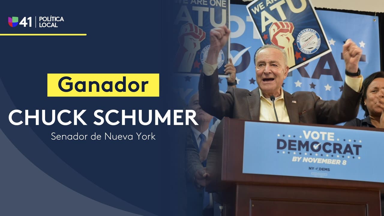 Chuck Schumer triunfa en las urnas: se reelige como Senador por quinta ocasión