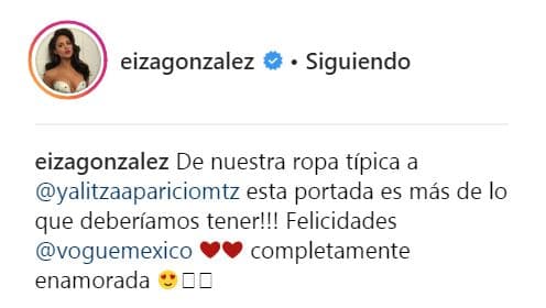 Además, la protagonista de 'Lola, érase una vez' agregó este mensaje para acompañar su publicación.