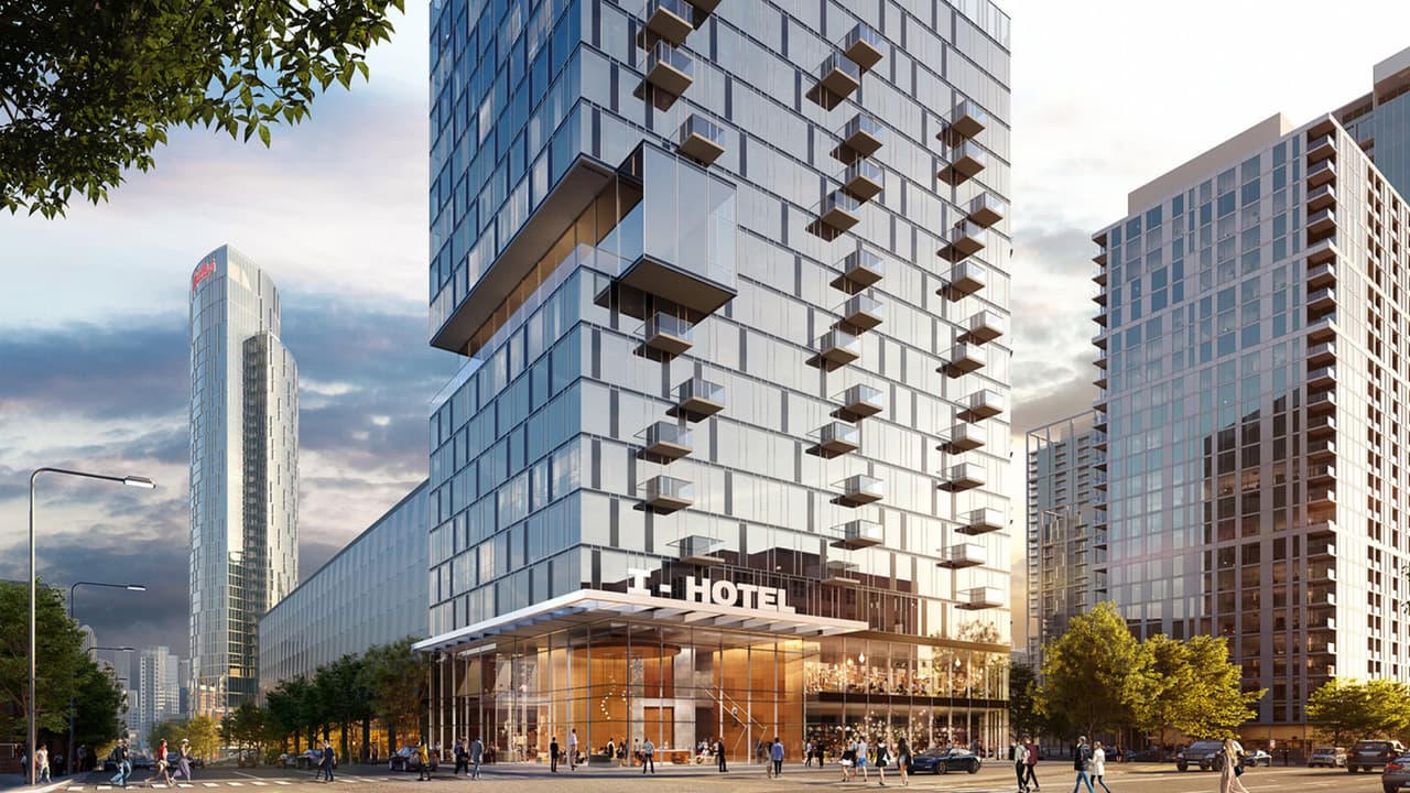 <b>Un hotel de 37 pisos</b>, 
<b>con un bar panorámico </b>en la parte más alta, es de los aspectos más destacados del proyecto. El hotel contempla más de 500 habitaciones de lujo.