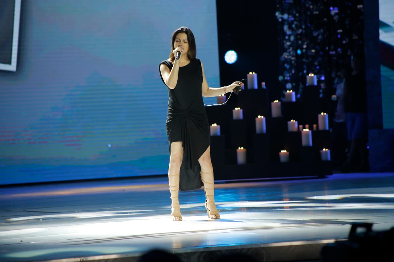 El outfit que eligió fue muy casual y sencillo.