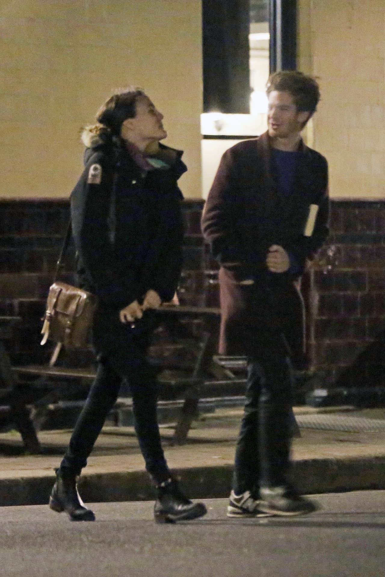 El actor de 'Spider-Man' en plena 'date'.