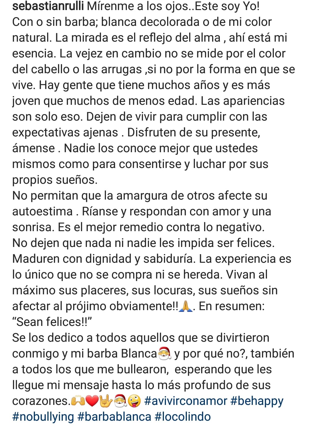 El novio de Angelique Boyer se pronunció en contra del bullying con esta publicación.