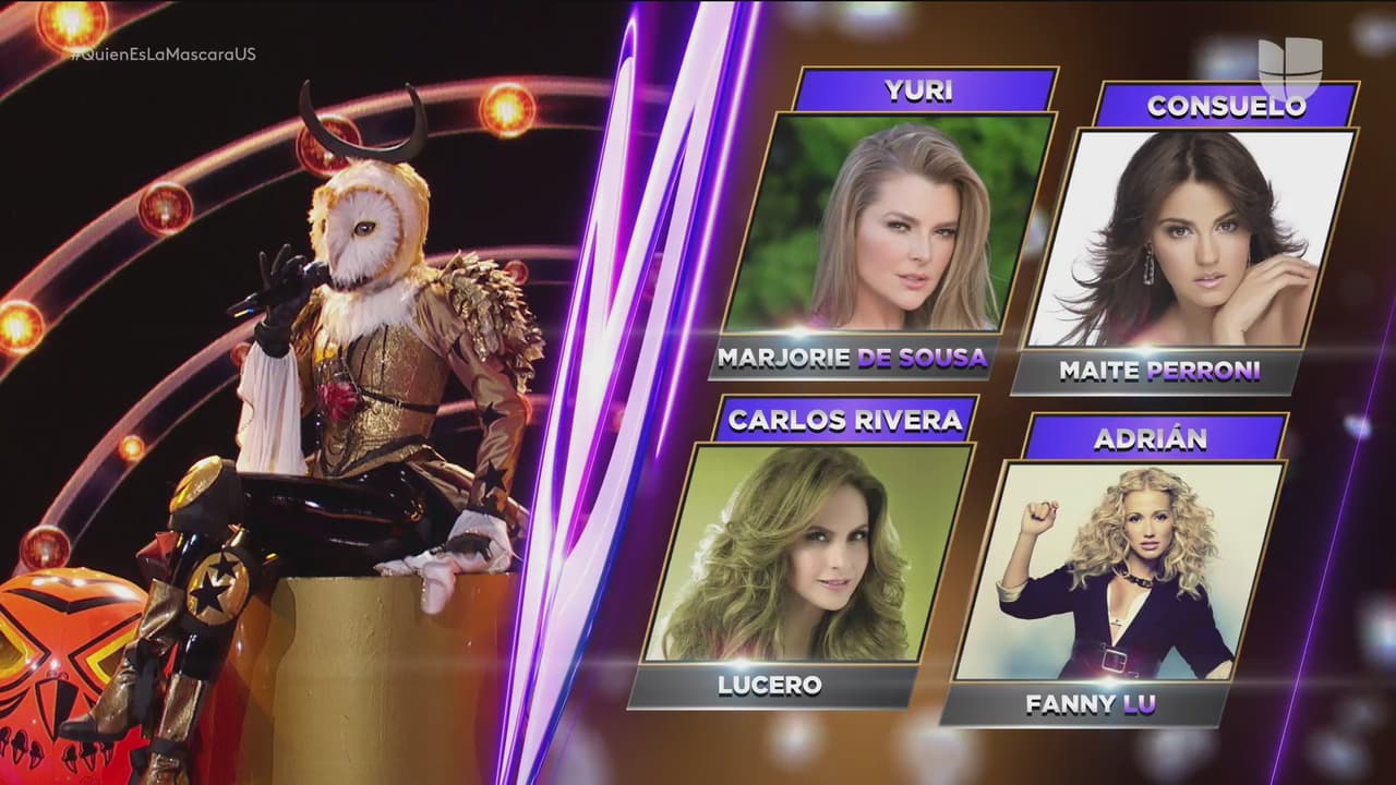 Lechuza llenó el escenario de baile con el tema de reggaetón 'Sin pijama' y tras su extraordinaria presentación los juces lanzaron nombres como Marjorie de Sousa, Maite Perroni, Lucero y Fanny Lu.