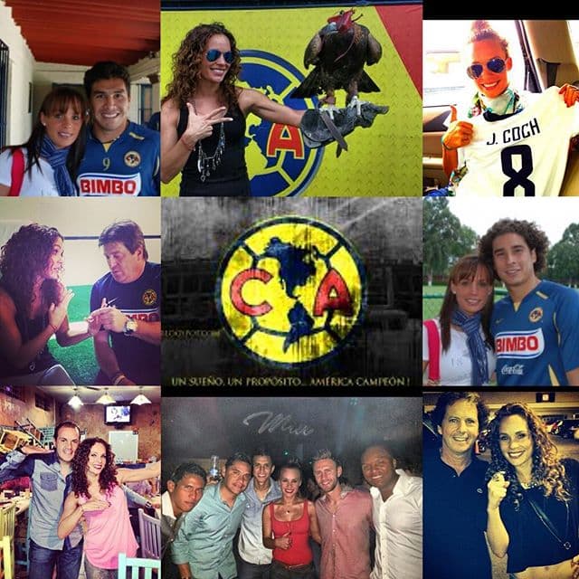 A la actriz le encanta apoyar a su equipo en las redes sociales publicando mensajes como; "¡Vamos América!", "¡Águilas con todo!".