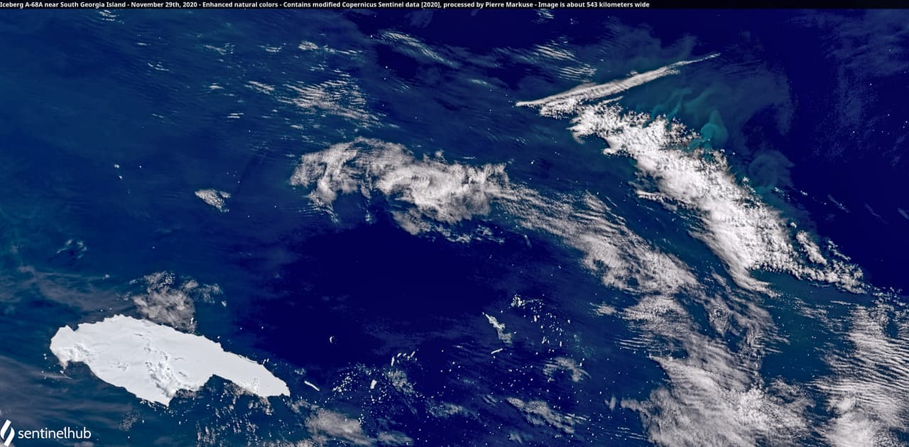 Si bien se creía que el iceberg chocaría a principios de este diciembre, actualmente no se sabe exactamente cuándo sucedería, debido a que 'A68a' ha acelerado y desacelerado con las corrientes oceánicas.