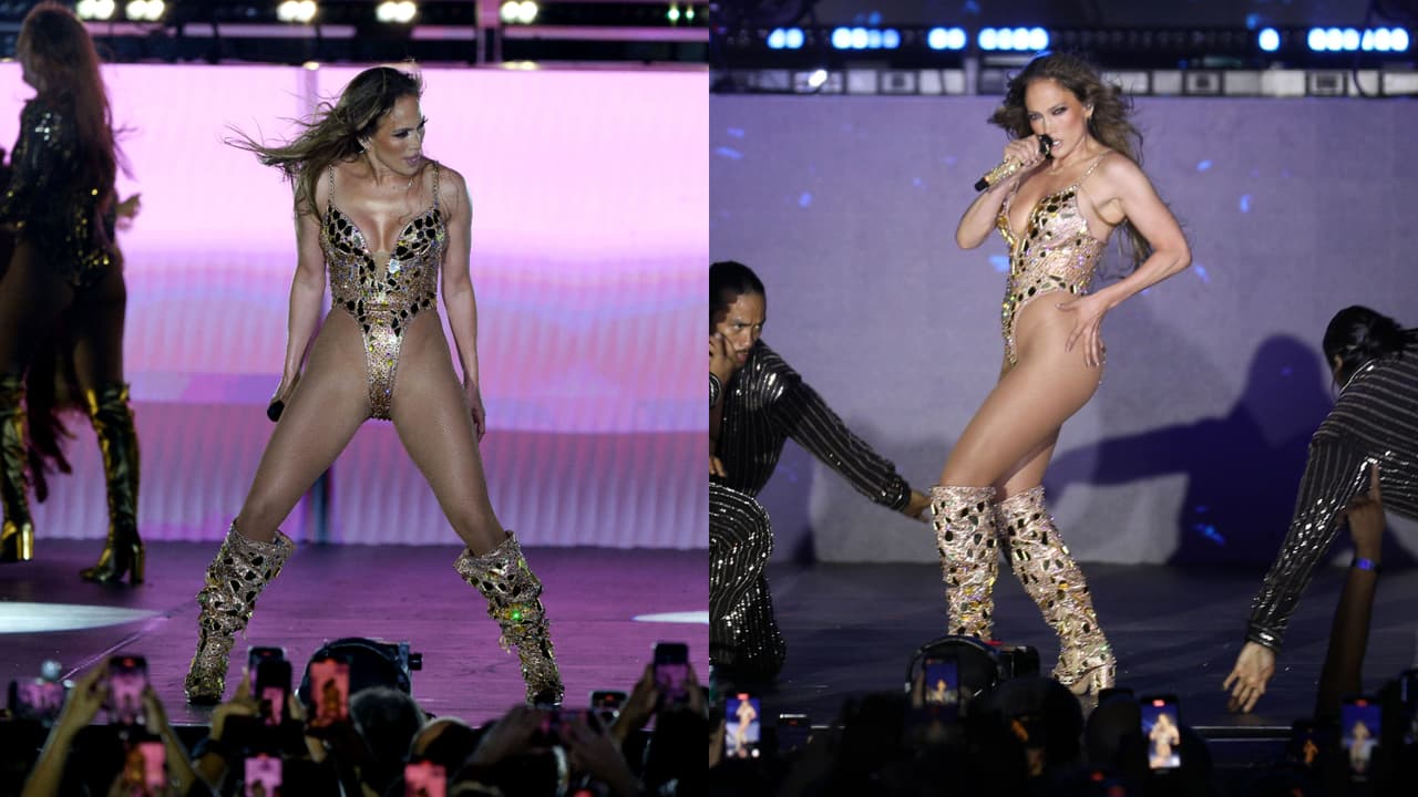 Algunos de los momentos de JLo sobre el escenario en su actual gira.