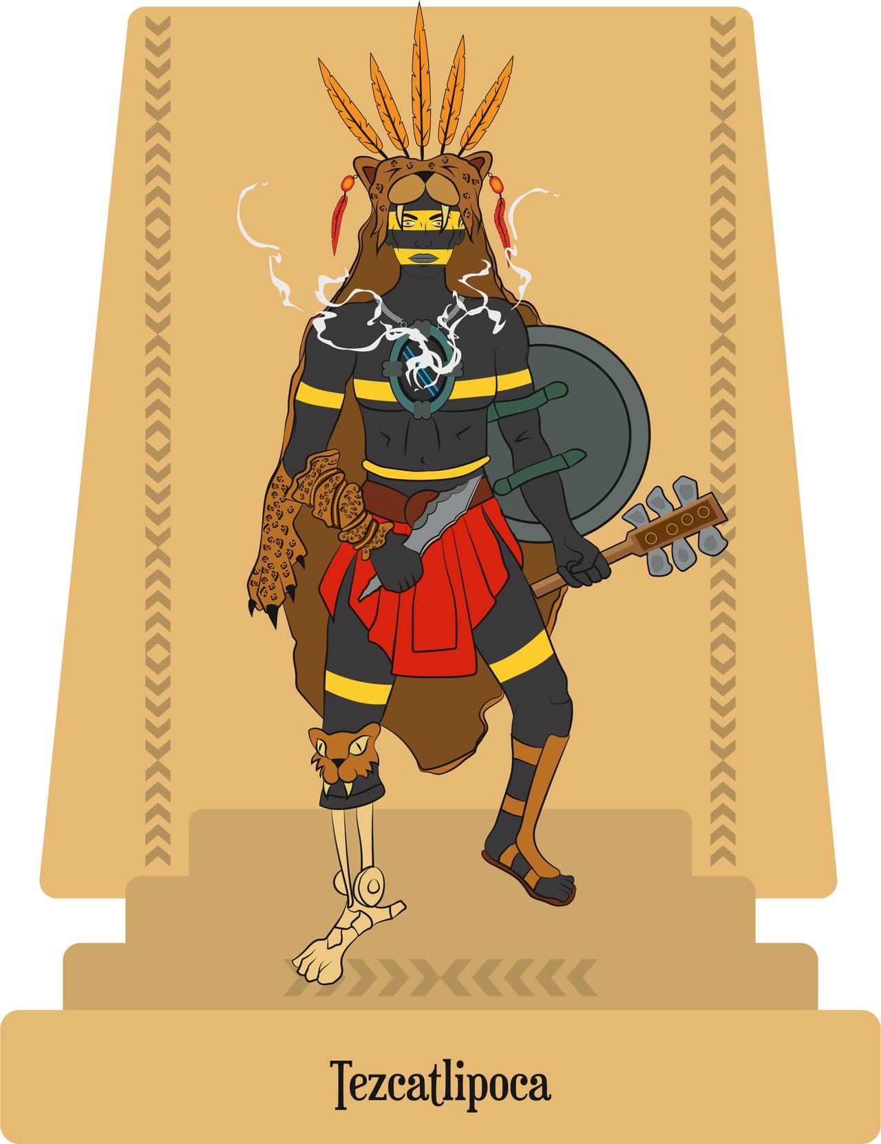 Tezcatlipoca es comprendido como el ser de la sabiduría, porque si él nos guía al conocimiento de nosotros mismos y a la comprensión de la vida, es el maestro guía de nuestro ser desde nuestras profundidades más íntimas. Tezcatlipoca es también el señor de la noche y el maestro de la templanza, este concepto nos indica que, para aprender apreciar la luz del día o los días de nuestra alegría, debemos comprender el gran valor de la noche como un elemento de comparación. Actualmente, aplicamos este concepto en la siguiente manera: “para disfrutarla de la felicidad debemos conocer también la tristeza”.
<br>