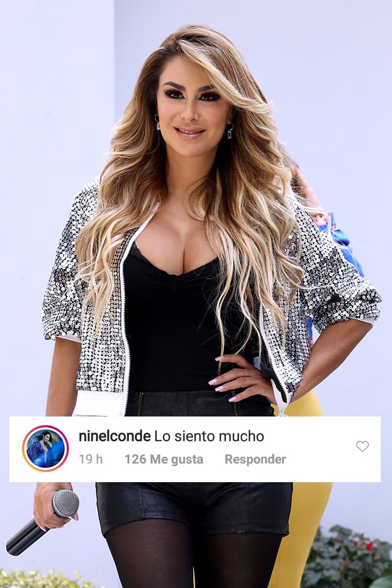 Amigos y compañeros de la venezolana compartieron con ella mensajes de aliento, una de ellas fue Ninel Conde.