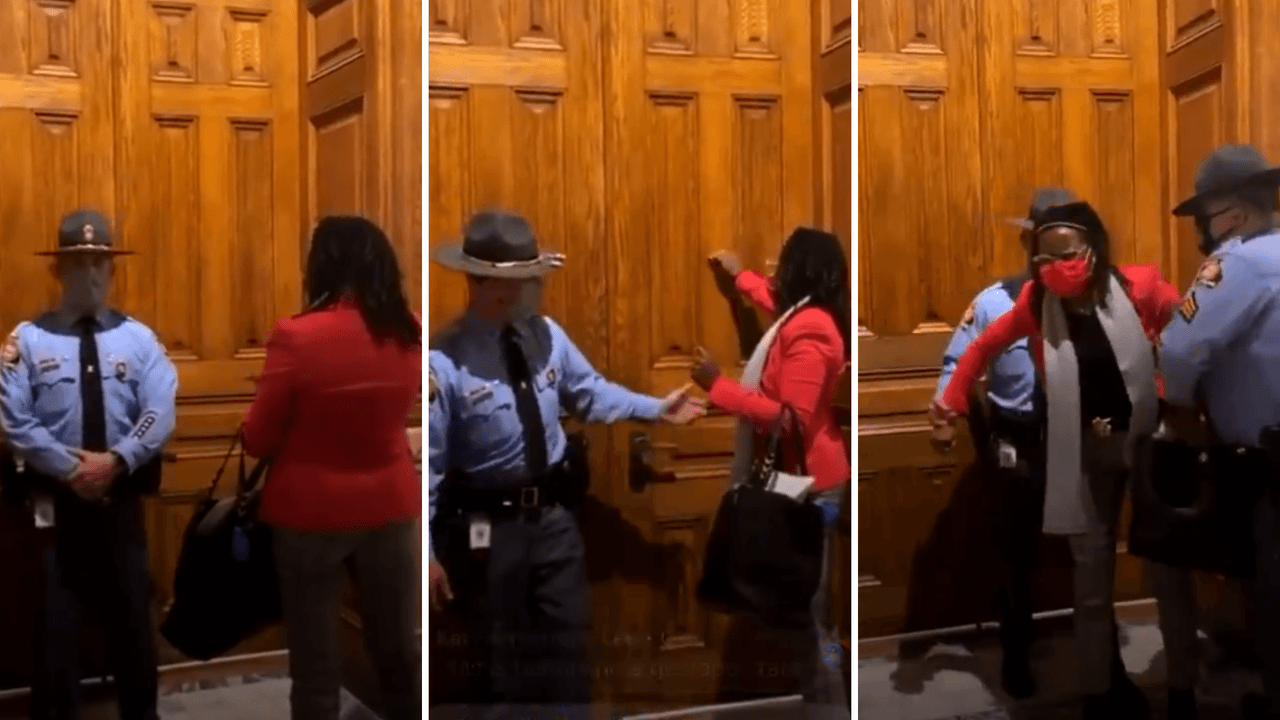 Arrestan a la representante Park Cannon por protestar contra proyecto de ley que restringe el derecho al voto en Georgia