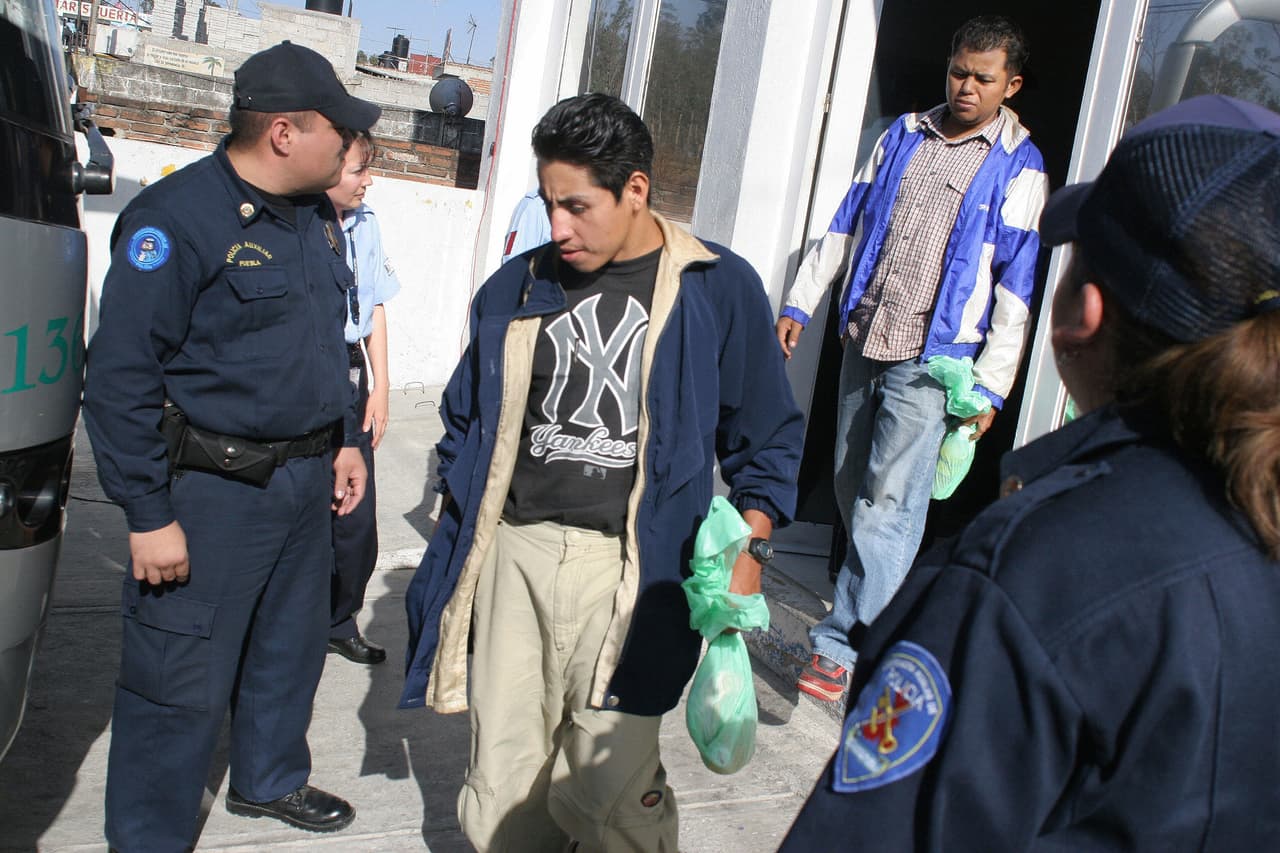 Un migrante centroamericano es detenido en México (archivo)