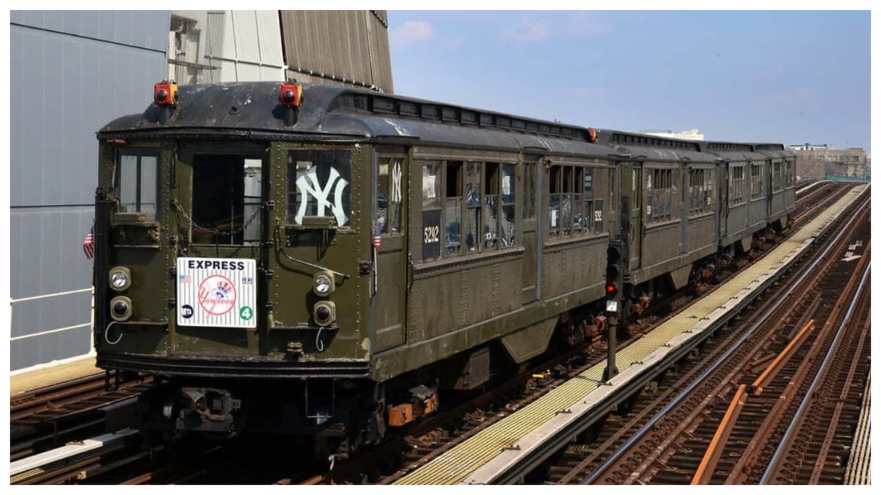 Puedes viajar en tren antiguo al Yankee Stadium