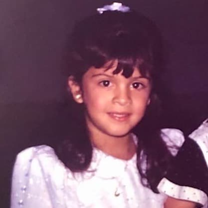 Nos compartió esta imagen de su infancia, llena de luz y ternura.