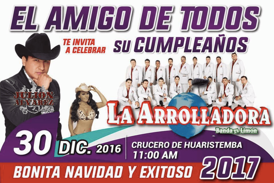 Alcalde que robó compite con los XV de Rubí; no ofrece una chiva, pero sí a Julión Alvarez 