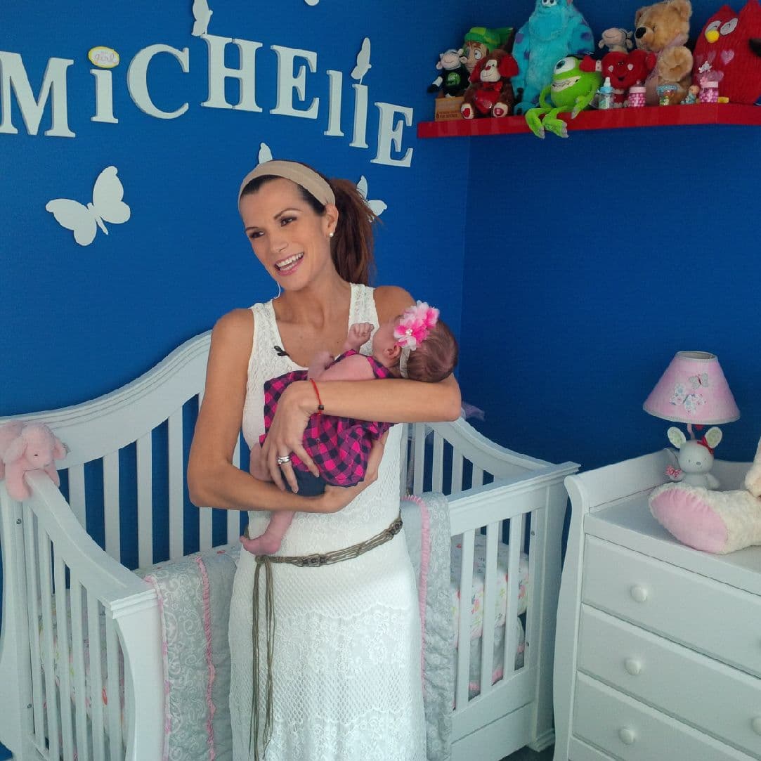 Baby Michelle nació el 29 de mayo de 2015 y pesó 8 libras.