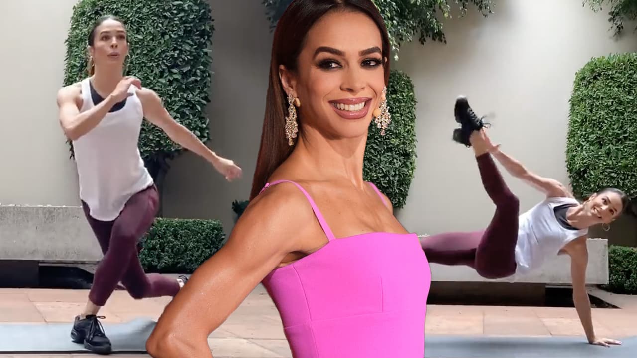 Biby Gaytán trabaja muy duro para mantenerse en forma: mira la rutina de “15 minutos” que hace a diario
