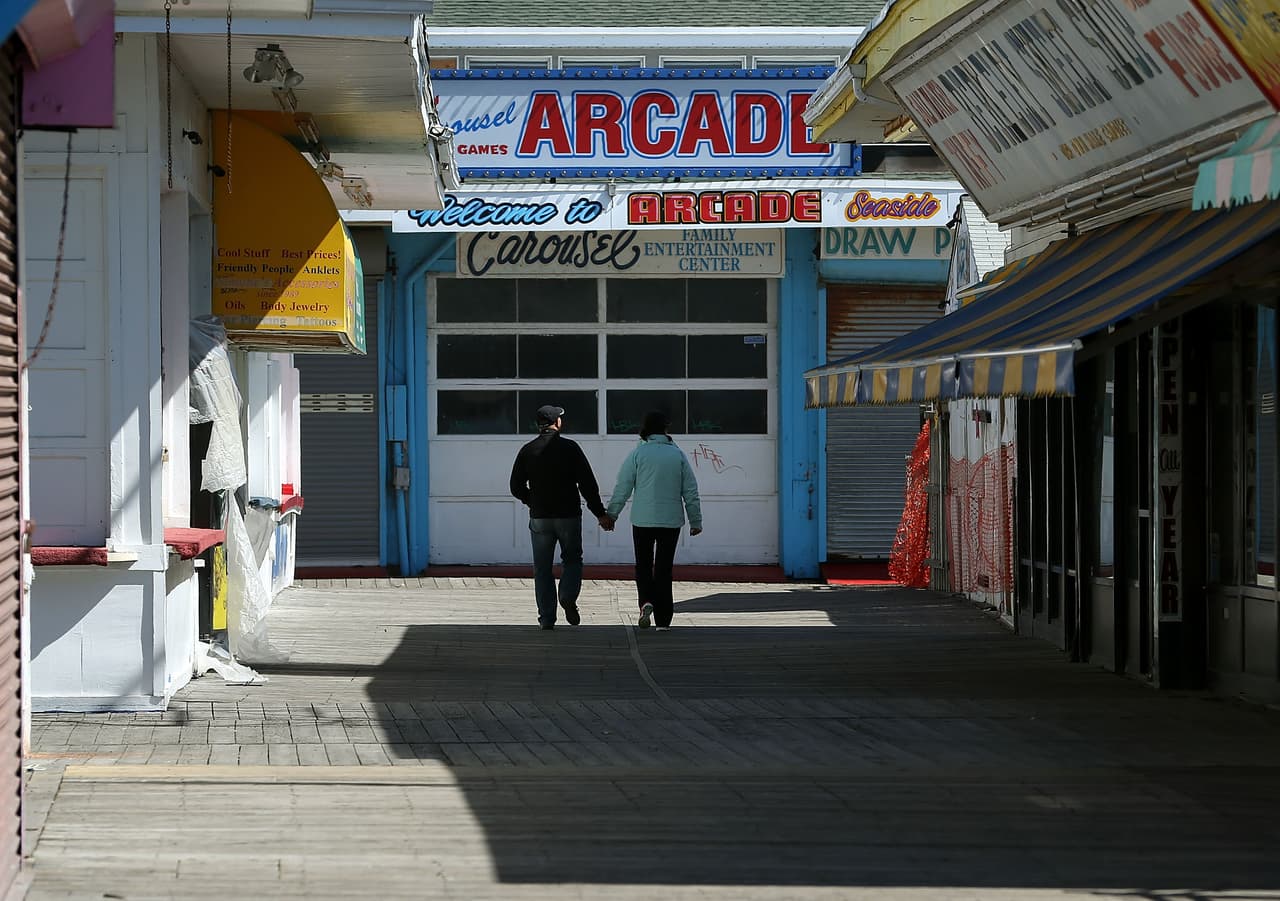 Los arcades (salones de juego) en el paseo marítimo de Jersey Shore también estarán operando.