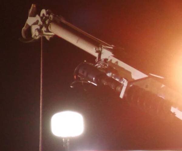 Así fueron las labores de rescate del cuerpo del trabajador.