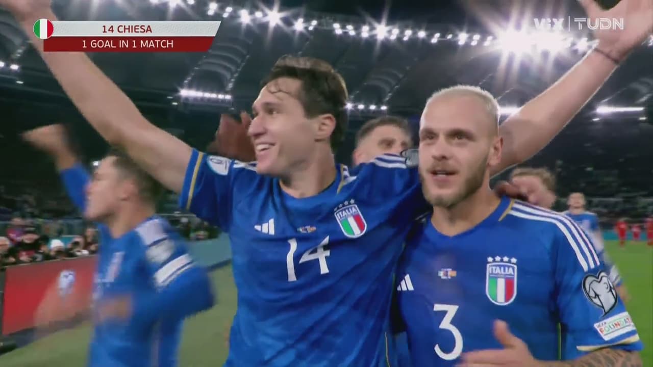 ¡Golazo Azzurra! Aparece Chiesa para poner el 2-0 en el marcador