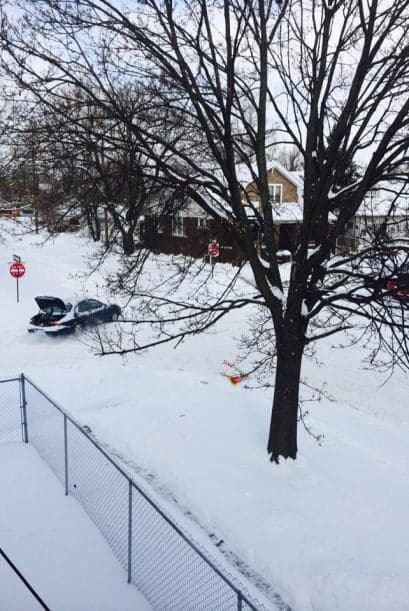 Esta imagen fue tomada por Vivi Landa Velasquez, desde Detroit, Michigan. Uno de los lugares que ha sufrido su enero más nevado en la historia.