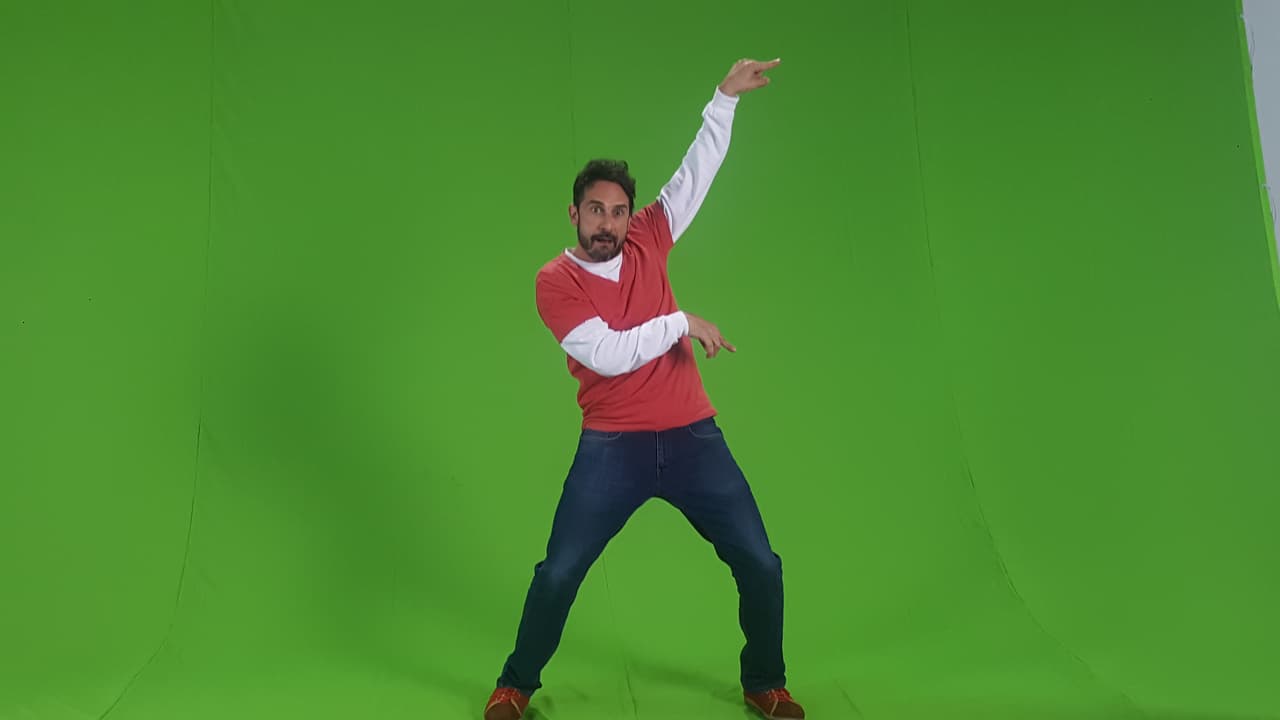 Pedro mostró sus mejores poses ante la cámara.