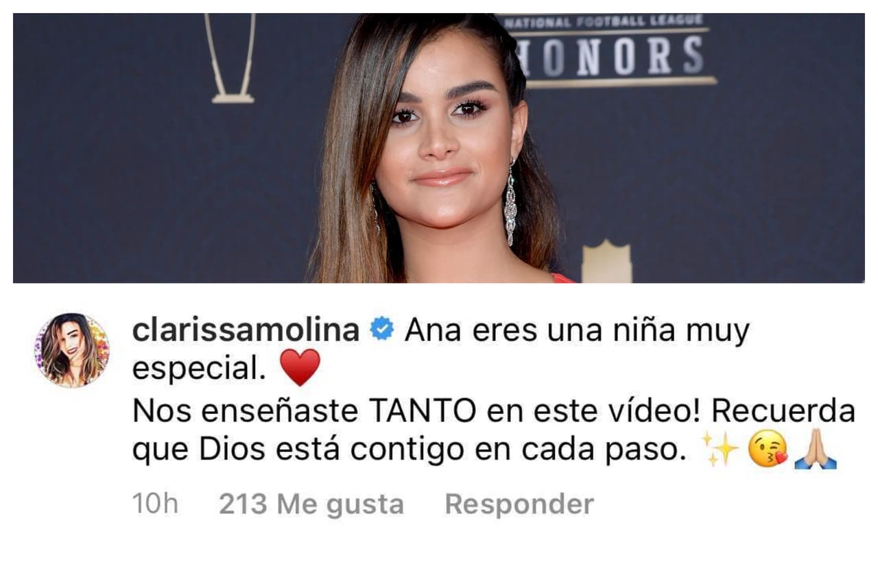 <b>Clarissa Molina </b>resaltó las palabras que su colega dijo al aire durante la emisión de 
<b>Enamorándonos</b>: "Recuerda que Dios está contigo en cada paso", le escribió la dominicana.