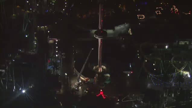 Video: Así fue la caída y el rescate de una joven del teleférico 'Sky Ride' en Six Flags 
