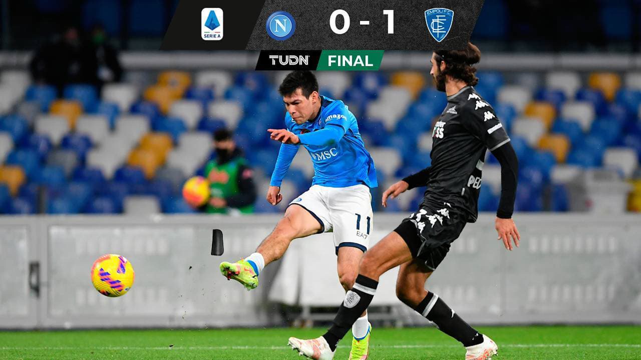 'Chucky' Lozano y Napoli caen en casa ante el Empoli