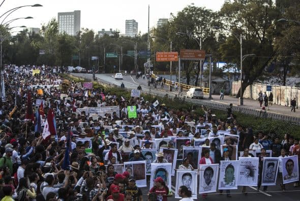 Así lucía la avenida Reforma durante la marcha.