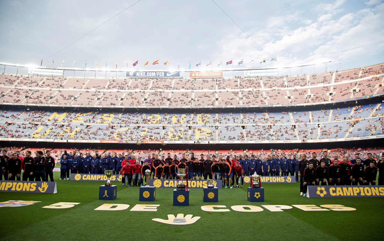 El marco de la fiesta estuvo encendido aún en medio de la fiesta por el doblete de Barcelona.