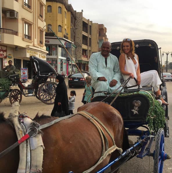 De paseo por la ciudad de Luxor 😜 con mi amigo Mohammed.