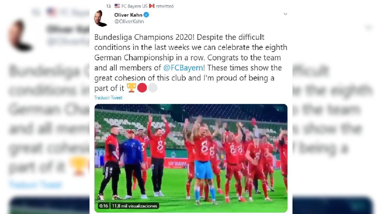 Bayern Munich llegó a 30 títulos de Bundesliga y las reacciones y festejos en redes sociales no se hacen esperar.