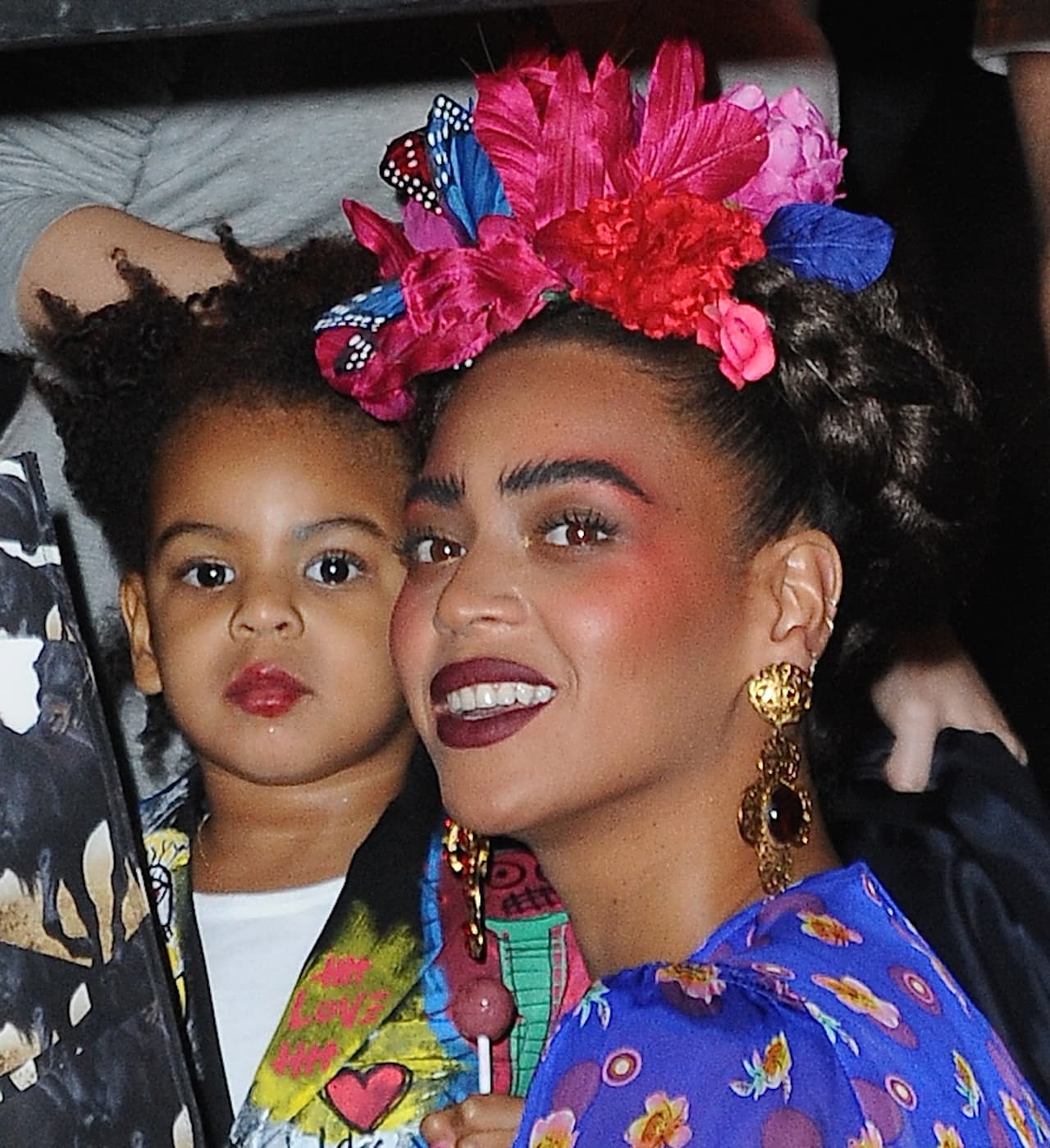 Incluso la pequeña Blue Ivy se disfrazó para la noche de brujas.