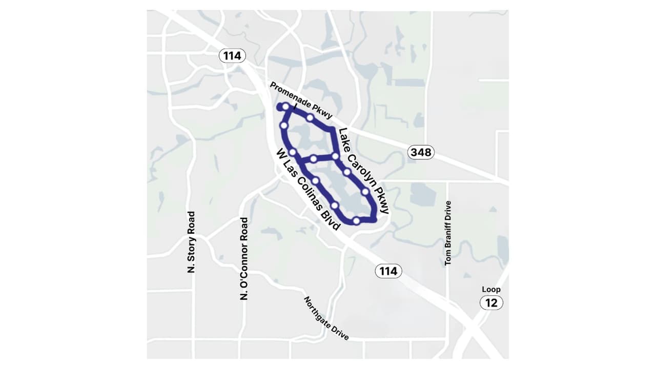 Así funcionará la nueva ruta gratuita de transporte en Las Colinas.