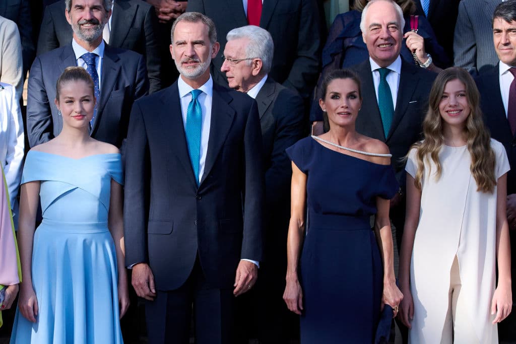 Princesa Leonor con su familia