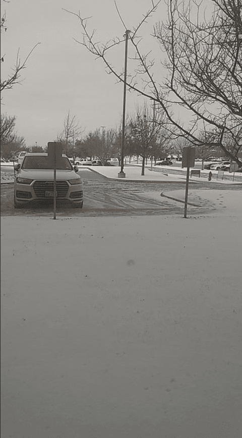 El norte de Texas vive la primera nevada del año