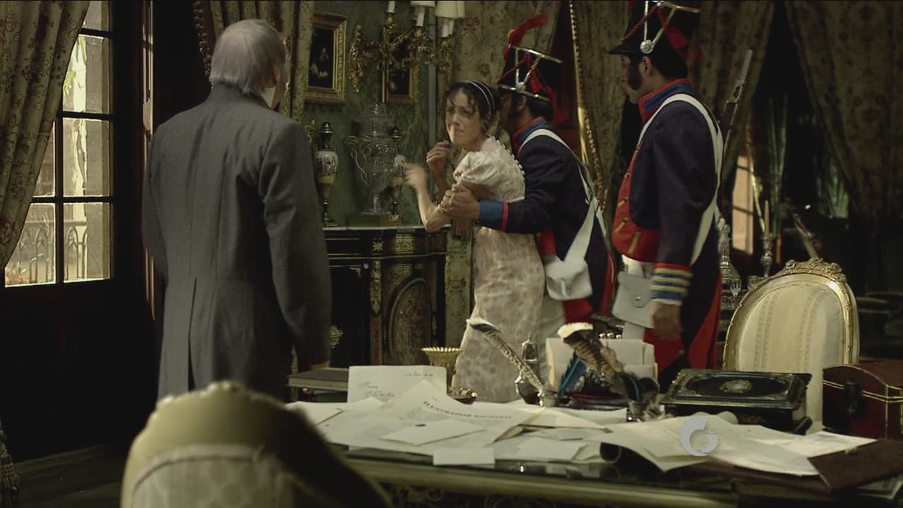 El tío de Leona manda a que la arresten, pues no permitirá que siga apoyando a los rebeldes y mucho menos desde su casa.