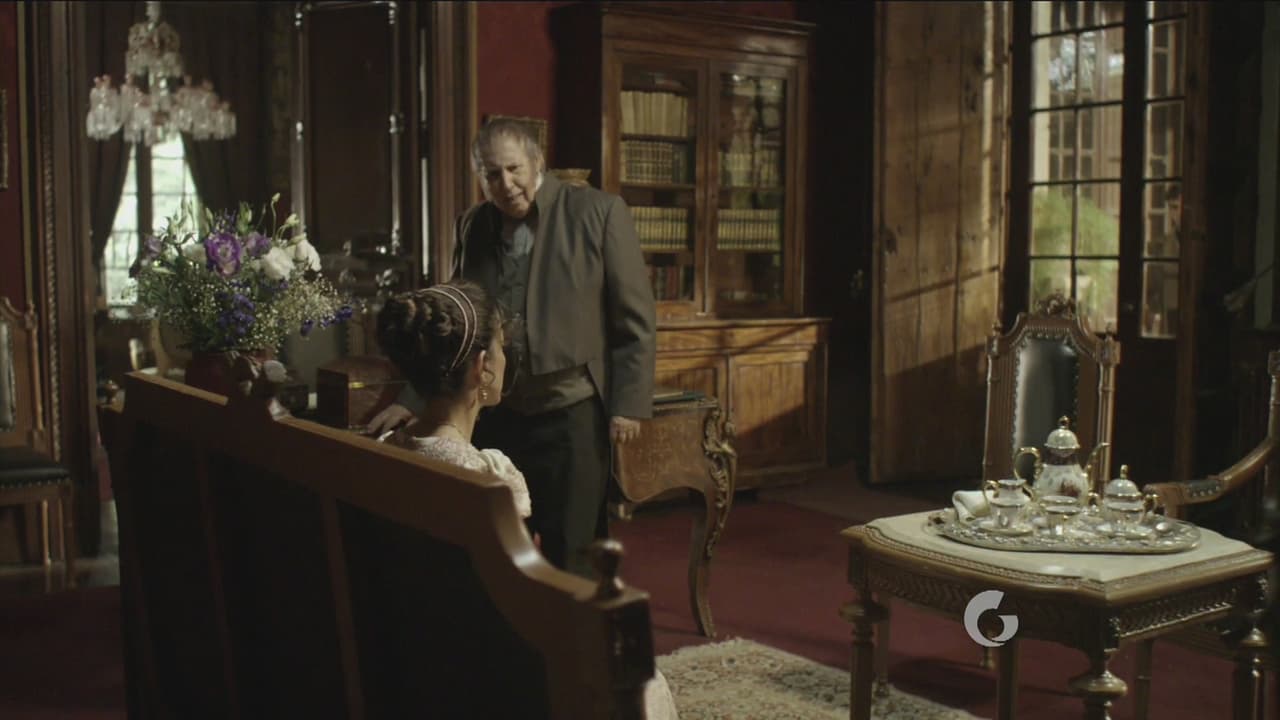 El tío de Leona le reprocha el haberse enamorado de él, pues dice que es un hombre muerto de hambre y rebelde.