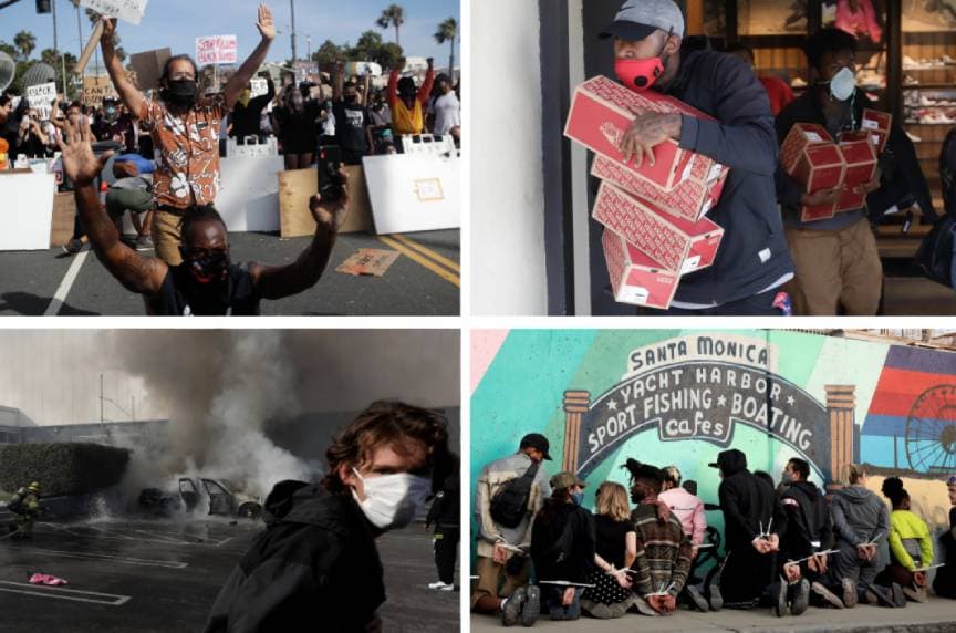 Estas primeras protestas agudizaron las pérdidas debido al cierre por la pandemia, terminando con la esperanza de reapertura para muchos comercios.