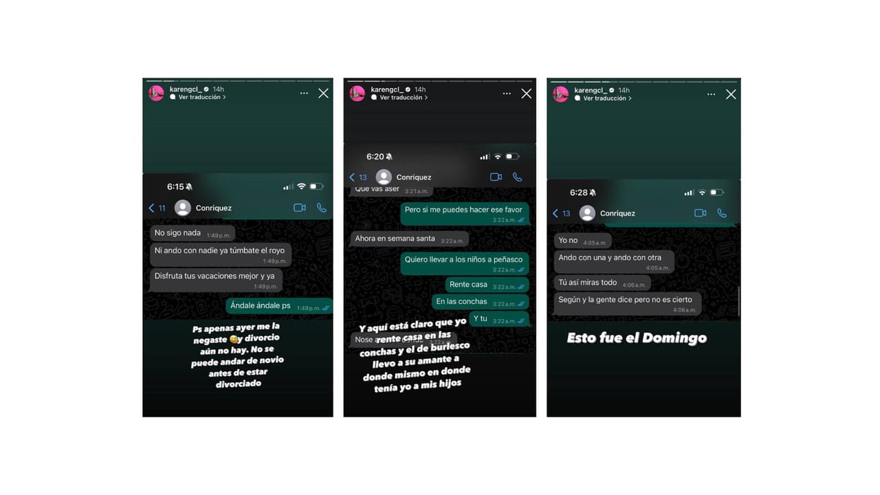 Exesposa de Luis R. Conriquez lo acusa de infidelidad.