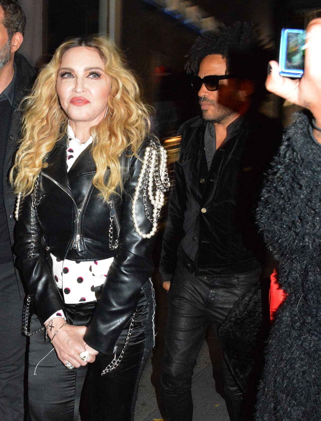 Madonna y Lenny Kravitz salieron de paseo por Nueva York.