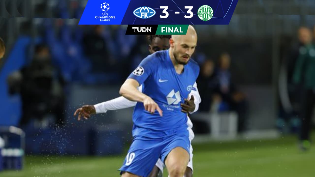 ¡Noches mágicas! Molde remontó, pero Ferencvaros rescató el empate