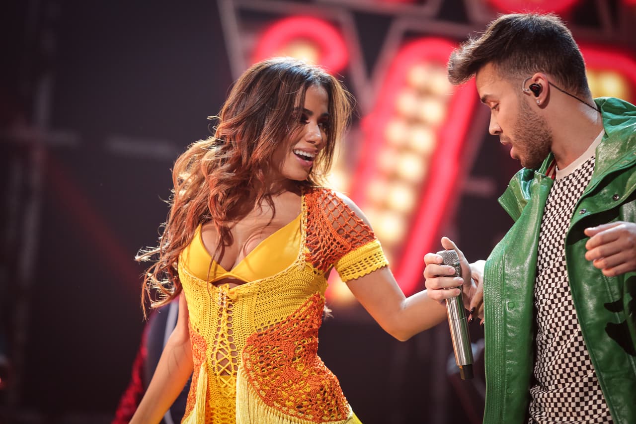 Anitta y Prince Royce gozaron y contagiaron de su alegría a todo el mundo.