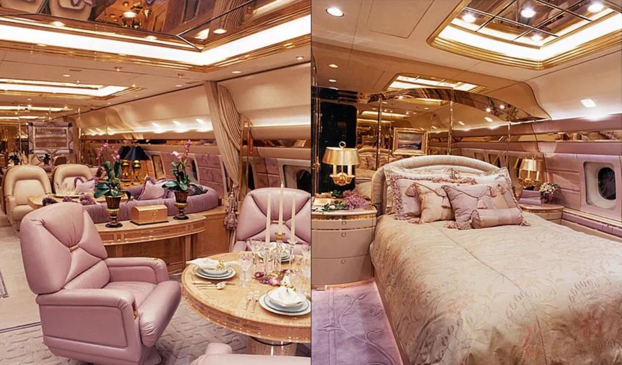 Este Boeing 767, con el sobrenombre de ‘The Bandit’ (El Bandido), tiene un costo estimado de 80 millones de dólares. Cuenta con un salón de banquetes para 30 personas, una cocina, una oficina y una habitación con cama doble. El avión en un inicio iba a ser adquirido por Hawaiian Airlines. No obstante, la aerolínea canceló su orden y pasó a ser parte de la colección privada del magnate ruso.