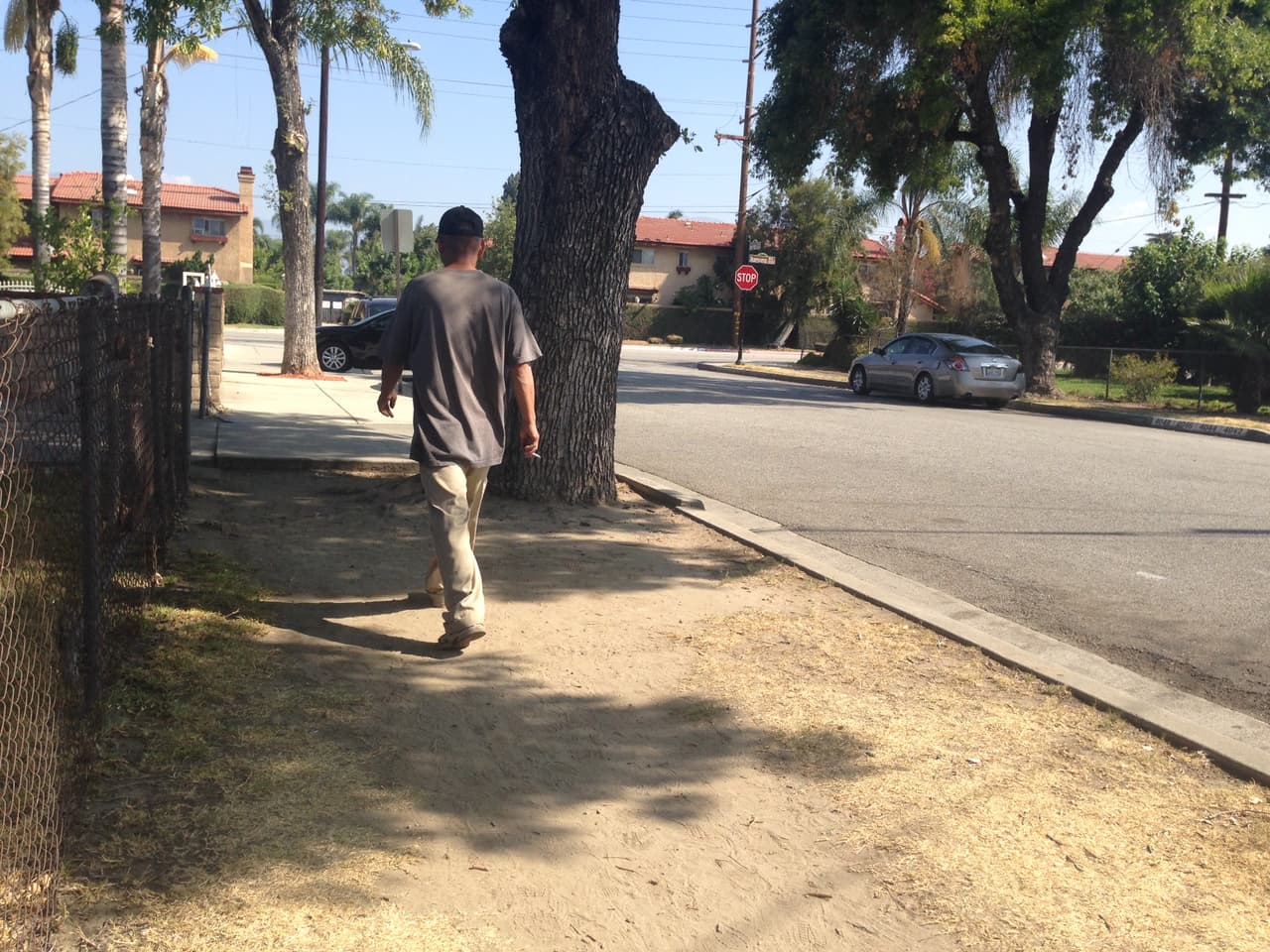 Zona donde ICE realizaba un operativo el jueves.
<br>