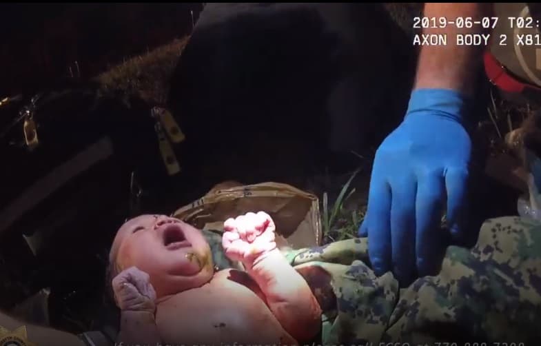 Publican video de hallazgo de recién nacida en zona boscosa de Georgia